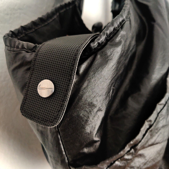 Nike Victory Gym Tote Duffle Workout Bag Shiny Black Travel Trip BA4905-001 Rare - Picture 6 of 16